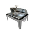 Rectangular Chafing Dish with Window - Stainless Steel