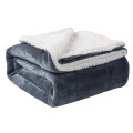 Sherpa Flannel Soft Blanket, Available on both sides. Multiple colour.