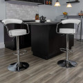 Bar / kitchen Counter Stools with Armrests - Set of 2  White Colour