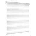 SMTE - Mordern Quality Zebra Roller Blind For Window - F1 - White