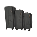 SMTE-Trolley 3 Piece Travel Luggage Spinner -Grey