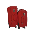 SMTE-Trolley 2 Piece Travel Luggage Spinner -Red Fabric