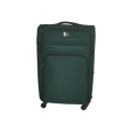 SMTE-Trolley 1 Piece Travel Luggage Spinner -Green Fabric