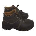 SMTE- Lace up mens safety Shoes -Brown - UK 4