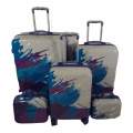 SMTE- Quality Hardshell luggage bags-Blue & Purple -F18