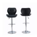 Bar Stool / Kitchen Chair Set of 2 - Black