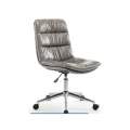 Comfortable Height Adjustable Office Chair, Armless Desk Chair - Grey