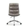 Comfortable Height Adjustable Office Chair, Armless Desk Chair - Grey