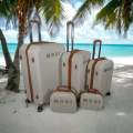 SMTE-Quality Luggage Suitcase Hardshell Mooistar 5 Piece -White