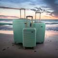 SMTE - Quad Wheel Travel Luggage - 3 Piece Luggage Set - Line-SodaGreen