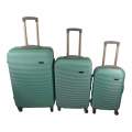 SMTE - Quad Wheel Travel Luggage - 3 Piece Luggage Set - Line-SodaGreen