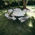 Sastro -5 Folding Chair Outdoor Dining table combo-tp1