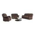 Smte-3 Piece leather Recliner set - 9824-Velvet Brown