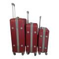 Smte - 3 Piece Hard Outer Shell Luggage-Red