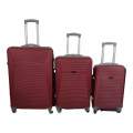 Smte - 3 Piece Hard Outer Shell Luggage-Red