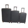 Smte - 3 Piece Hard Outer Shell Luggage Set Premium ZT-Black