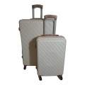 Smte - 2 Piece Hard Outer Shell Luggage Set Premium ZT-White