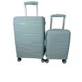 Smte-2 Piece Hard Outer Shell Luggage Set-Green