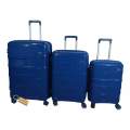 Smte - Elite New Dec Hard Outer Shell Luggage With Smte Bag tag - 3 Piece-Ocean Blue