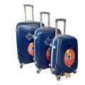 Smte -360 Degree Quad Wheel Luggage With Smte Bag tag - 3 Piece-Navy