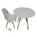Smte-White Chair with White table with Smte Keychain-Set With 1