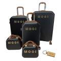 Mooi Suitcase: Travel in Style with Durability and Elegance + SMTE Keyring-Black