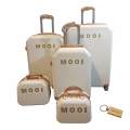Mooi Suitcase: Travel in Style with Durability and Elegance + SMTE Keyring-White