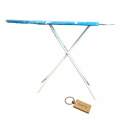 ProBoard Deluxe: Premium Ironing Board for Effortless Wrinkle Removal-Blue