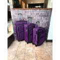 Portable Elegance: Unveiling 3piece Fabric Suitcase Collection H1