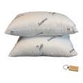 BreatheEasy Bamboo Pillow-Memory Foam forUltimate Comfort set of2 +SMte keyring