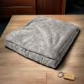 Supreme Comfort Fleece Blanket: Cozy Warmth for Relaxation+Smte Keyring- Grey