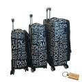 Leather 3-Piece Suitcase Set: Elevate Your Travel in Style +Smte Keyring