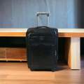 Premium Leather 1-Piece Suitcase Large 75cm +Smte Keyring-Black