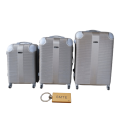 Expert Travel Ware - 3 Piece Luggage Set+ Smte Keyring-Gold