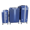 Expert Travel Ware - 3 Piece Luggage Set+ Smte Keyring-Navy Blue