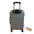DurableElegance:1-Piece Suitcase Small 55cm +Smte keyring-Rose Gold