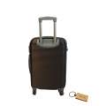 Durable Elegance: 1-Piece ABS Suitcasel Large 75Cm+Smte keyring-Brown