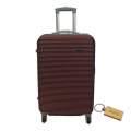 Durable Elegance: 1-Piece ABS Suitcasel Large 75Cm+Smte keyring-Brown