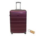 Durable Elegance: 1-Piece ABS Suitcasel Large 75Cm+Smte keyring-Maroon