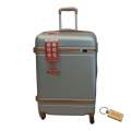 Durable Elegance: 1-Piece ABS Suitcasel Large 75Cm+Smte keyring-Grey