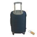 Durable Elegance: 1-Piece ABS Suitcasel Large 75Cm+Smte keyring-Dark Blue