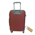 Durable Elegance: 1-Piece ABS Suitcase Medium 65Cm+Smte keyring-Red