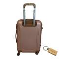 Durable Elegance:1-Piece ABS Suitcasel Large 75Cm+Smte keyring-Rose Gold