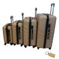 Travel in Style: 4-Piece Suitcase Set +Smte Keyring-Rose Gold