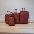 Travel in Style: 4-Piece Suitcase Set +Smte Keyring-Red