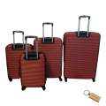 Travel in Style: 4-Piece Suitcase Set +Smte Keyring-Red