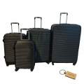 Travel in Style: 4-Piece Suitcase Set +Smte Keyring-Black