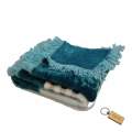 Wrapped in Warmth: The Tale of Charlie's Blankets-Charlie+Smte Keyring-Dark blue