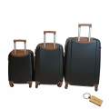 Elite Traveler: Premium Bullet Luggage Collection +Smte Keyring-Black