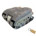 Double Comfort: 2-Ply Blanket Collection -B18+Smte keyring- Grey